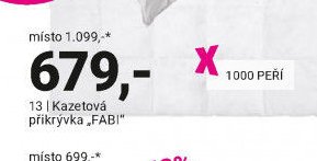 Kazetová přikrývka FABI