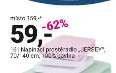 Napínací prostěradlo JERSEY