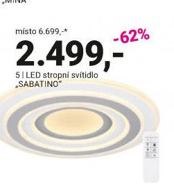 LED stropní svítidlo SABATINO