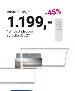 15 | LED stropní svítidlo „OLO“
