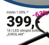 16 | LED stropní svítidlo „GIROLAN“