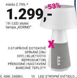 19 | LED stolní lampa „KORNO“