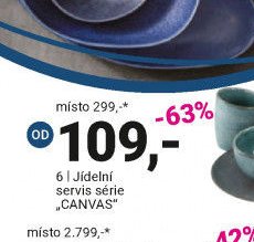 6 | Jídelní servis série CANVAS