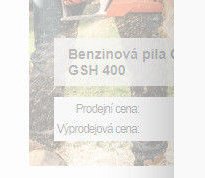 Benzínová pila GSH 400