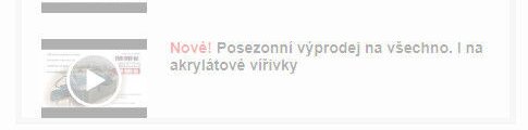 Posezónní výprodej na všechno: I na akrylátové vířivky