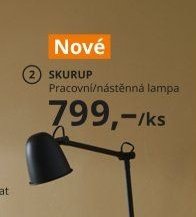 SKURUP, pracovní/nástěnná lampa