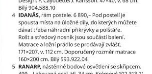 IDANÄS, rám postele