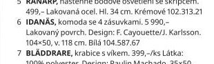 IDANÄS, komoda se 4 zásuvkami