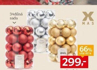Vánoční koule, 34dílná sada