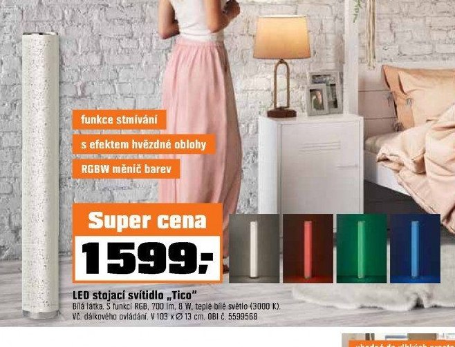 LED stojací svítidlo „Tico“