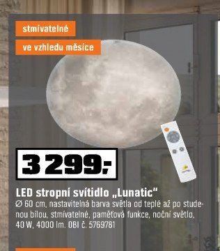 LED stropní svítidlo „Lunatic“