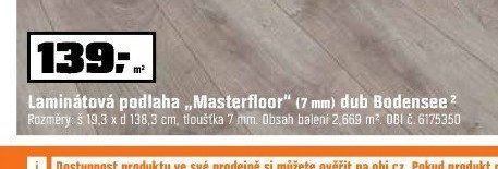 Laminátová podlaha „Masterfloor“ (7 mm) dub Bodensee