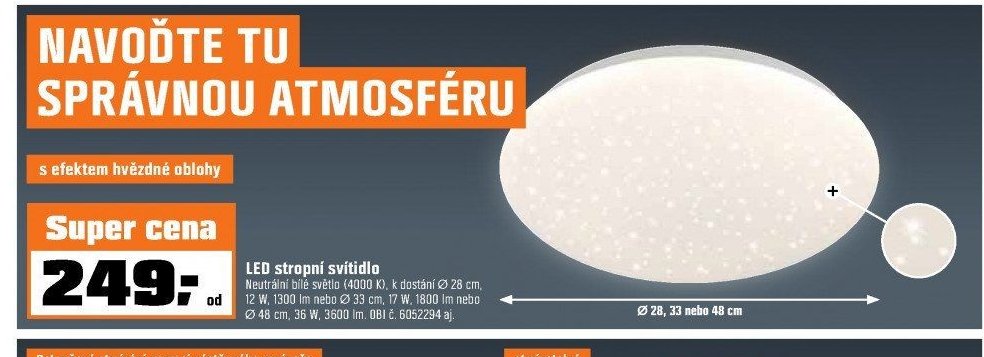LED stropní svítidlo