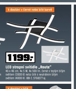 LED stropní svítidlo „Route“