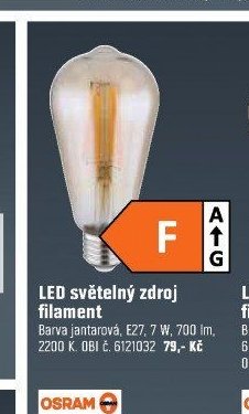 LED světelný zdroj filament