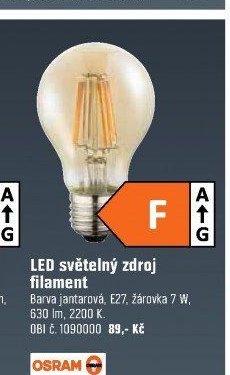 LED světelný zdroj filament