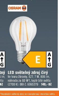 LED světelný zdroj čirý