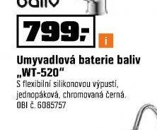 Umyvadlová baterie baliv „WT-520“