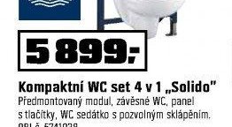 Kompaktní WC set 4 v 1 „Solido“