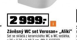 Závěsný WC set Verosan+ „Aliki“
