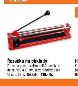 Řezačka na obklady