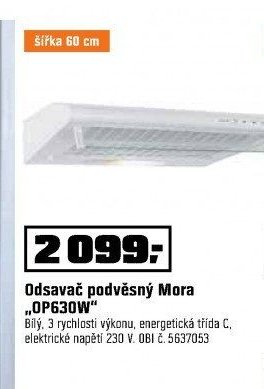 Odsavač podvěsný Mora OP630W