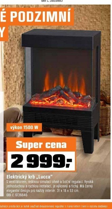Elektrický krb Lucca