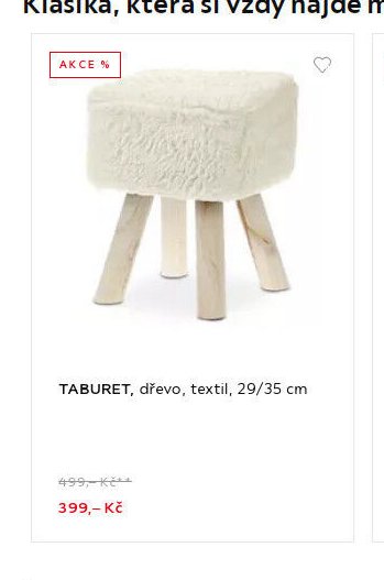TABURET, dřevo, textil, 29/35 cm