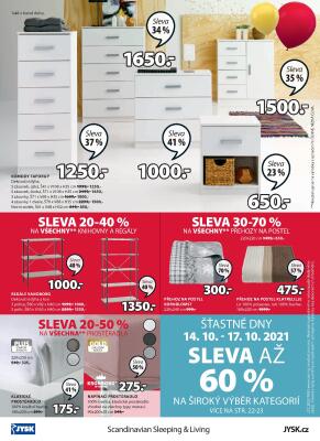 akční leták Jysk 14.10.2021-27.10.2021