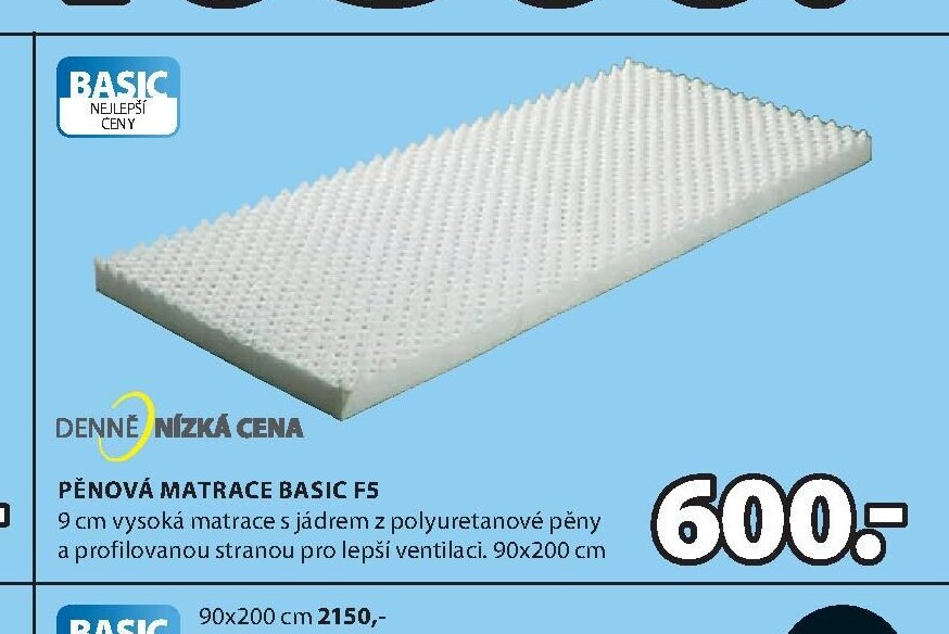 Pěnová matrace BASIC F5