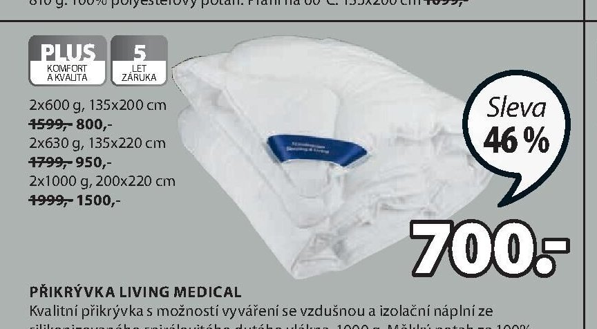Přikrývka LIVING MEDICAL