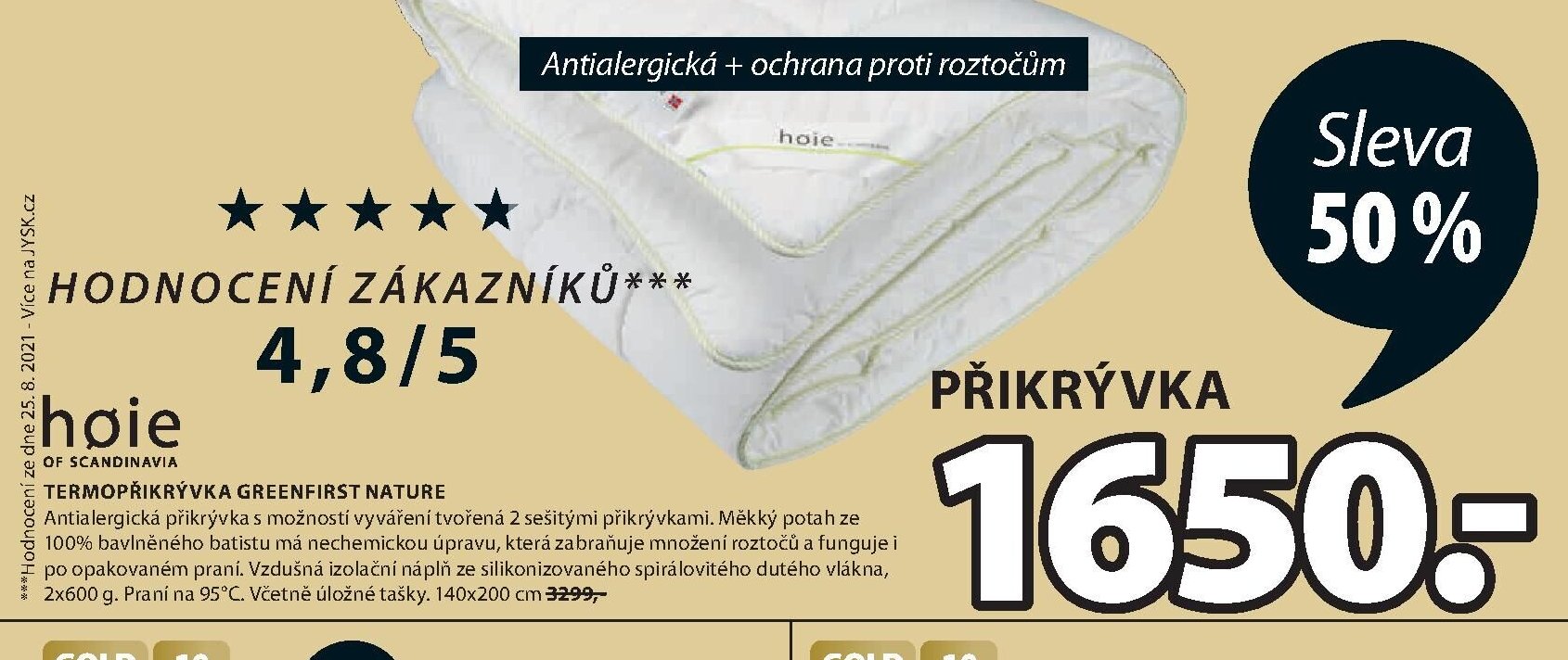 TERMOPŘIKRÝVKA GREENFIRST NATURE