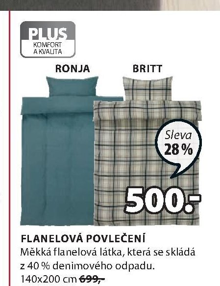 Flanelové povlečení Ronja, Britt