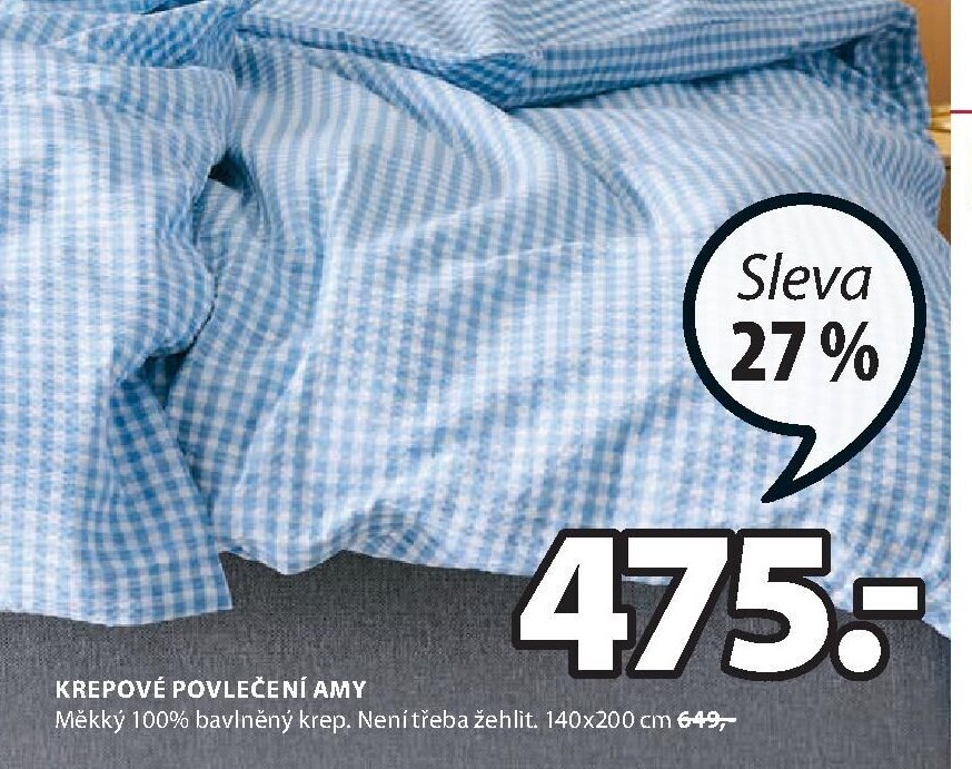 Krepové povlečení Amy