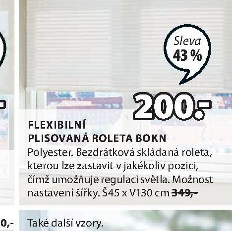Plisovaná roleta BOKN