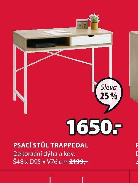 Psací stůl TRAPPEDAL