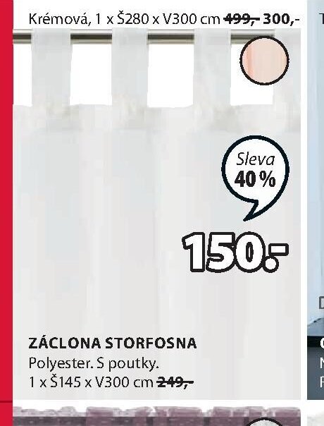 Záclona STORFOSNA