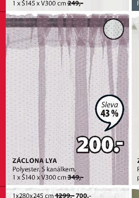 Záclona LYA