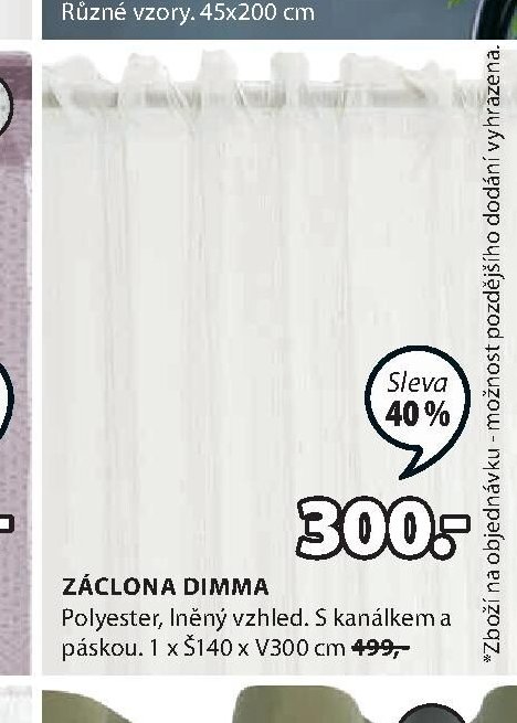 Záclona DIMMA
