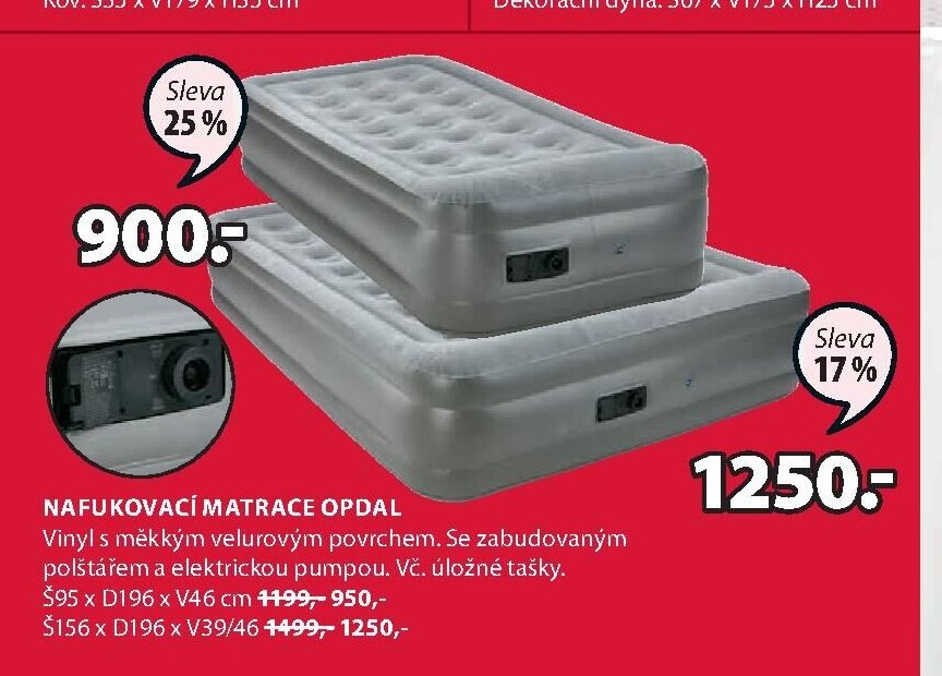 Nafukovací matrace OPDAL