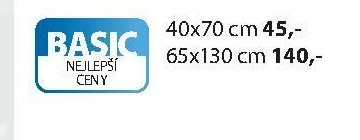 Ručník BASIC 65x130 cm