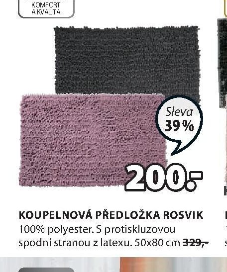 Koupelnová předložka ROSVIK