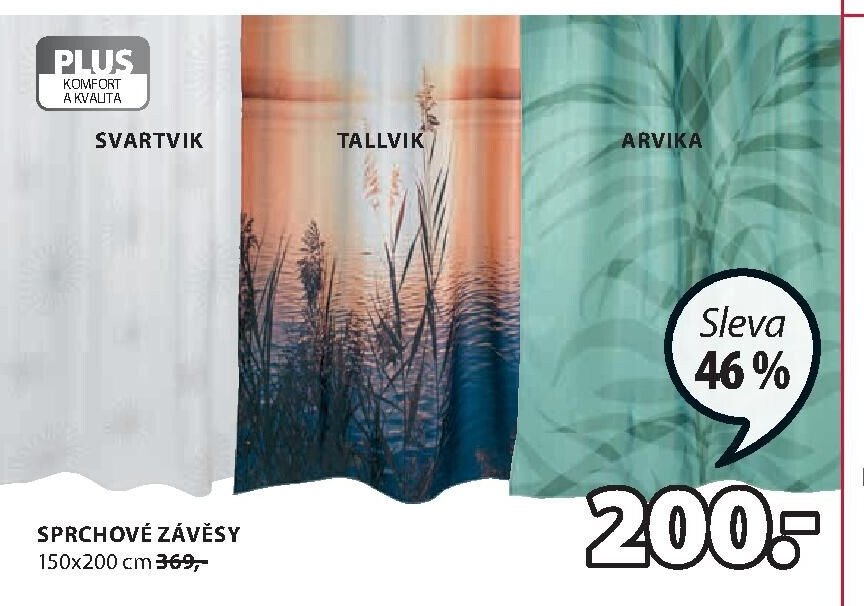 Sprchové závěsy