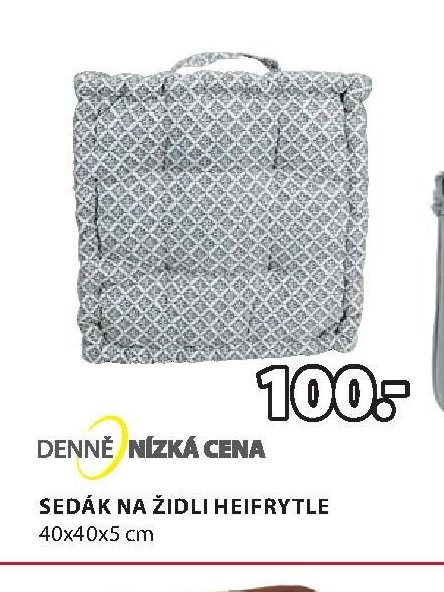SEDÁK NA ŽIDLI HEIFRYTLE 40x40x5 cm