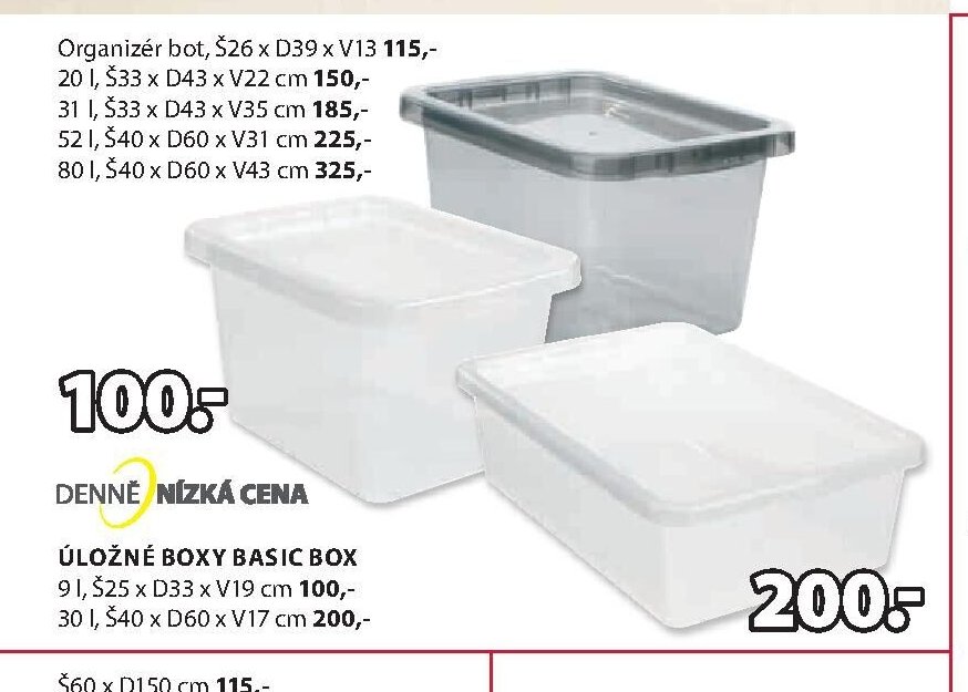Úložné boxy Basic box