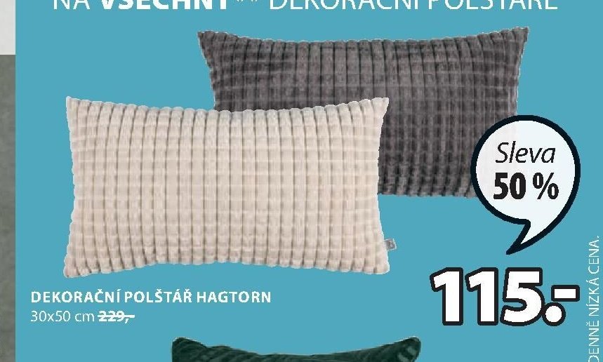 DEKORAČNÍ POLŠTÁŘ HAGTORN 30x50 cm