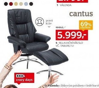 4 Relaxační křeslo vč. taburetu