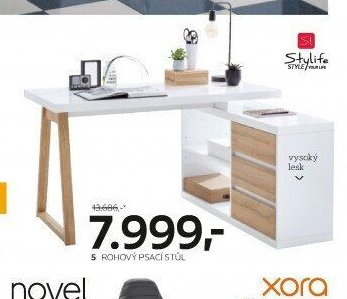5 rohový psací stůl