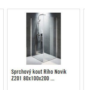 Sprchový kout Riho Novik Z201 80x100x200 ...