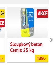 Sloupkový beton Cemix 25 kg